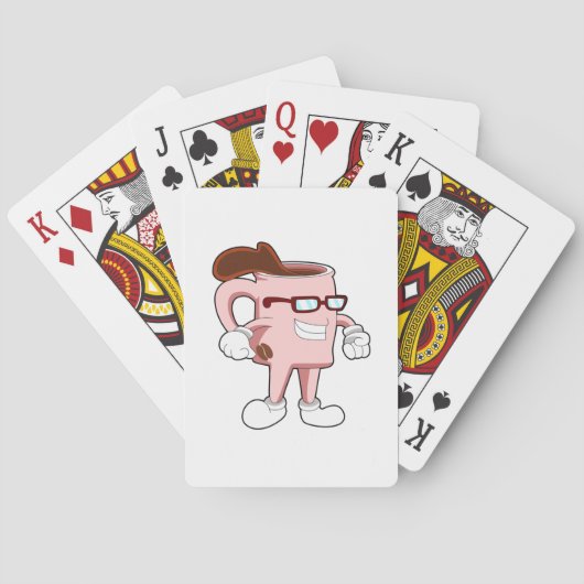 コーヒーカップとコーヒー トランプ (裏面)