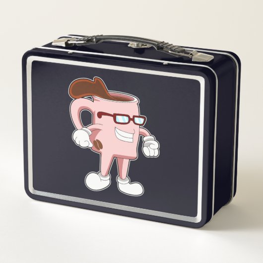 コーヒーカップとコーヒー メタルランチボックス (裏面)