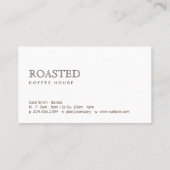 コーヒーカップと汚れブラシ 名刺 (裏面)