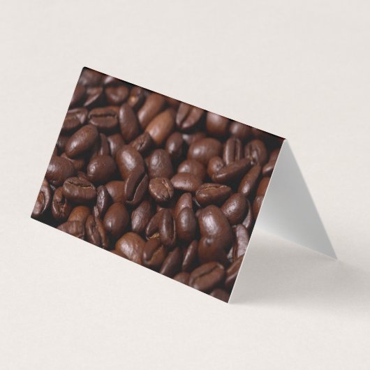 コーヒーカップと花 名刺 (裏面)