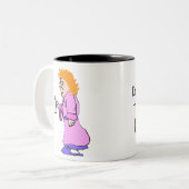 コーヒーカップと話さないで ツートーンマグカップ (正面左)