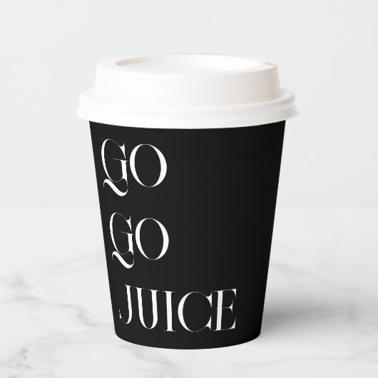 コーヒーカップに行く – ゴージュース 紙コップ (正面)