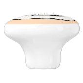 コーヒーカップのかわいいコーヒー豆 セラミックノブ (側面)