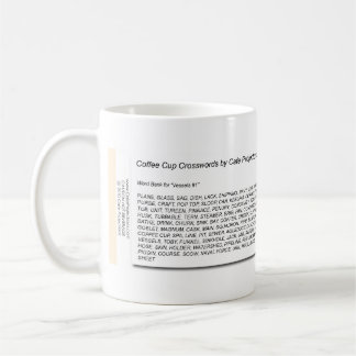 コーヒーカップのクロスワードパズル-容器#1 コーヒーマグカップ