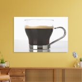 コーヒーカップのクローズアップ キャンバスプリント (インサイチュ (リビング))