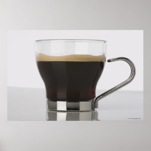 コーヒーカップのクローズアップ ポスター