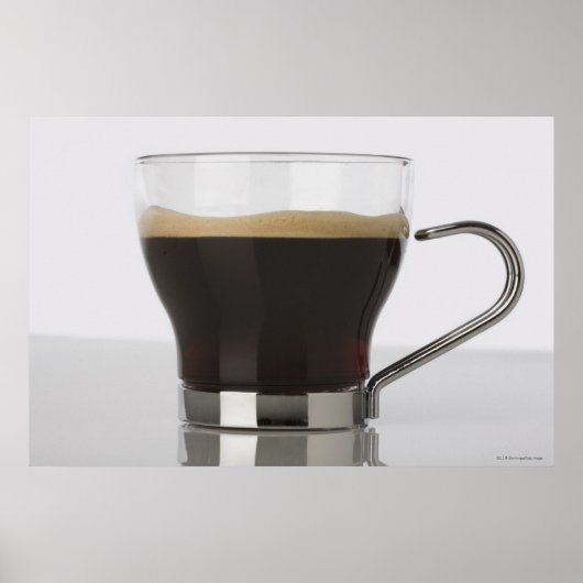 コーヒーカップのクローズアップ ポスター (正面)