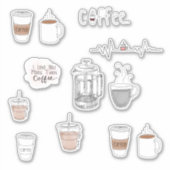 コーヒーカップのシール シール (正面)