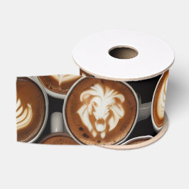 コーヒーカップのリボン グログランリボン