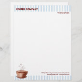 コーヒーカップのレターヘッド レターヘッド (正面/裏面)