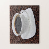 コーヒーカップのローストの歓喜 ジグソーパズル (縦)