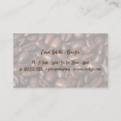 コーヒーカップの上面 |コーヒー豆 名刺 (裏面)