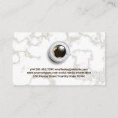 コーヒーカップの上面 |大理石名刺 名刺 (裏面)