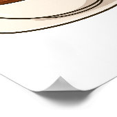 コーヒーカップの中でビスケットがトラブルに巻き込まれる ポスター (角)