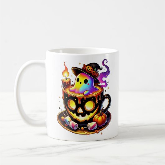 コーヒーカップの中の幽霊 コーヒーマグカップ (左)