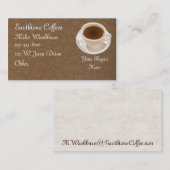 コーヒーカップの名刺 名刺 (正面/裏面)