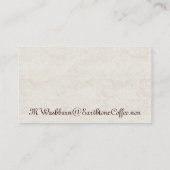 コーヒーカップの名刺 名刺 (裏面)