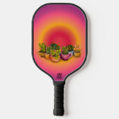 コーヒーカップの多汁炭素繊維漬け ピックルボールラケット (裏面)