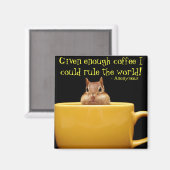 コーヒーカップの小さなチムンク マグネット (正面/裏面)