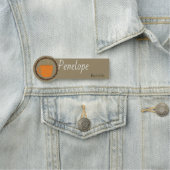 コーヒーカップの従業員のラベル 名札 (インサイチュ)