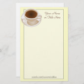 コーヒーカップの文房具 便箋 (正面/裏面)