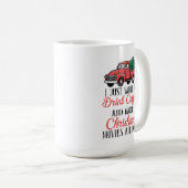 コーヒーカップの明るいクリスマススピリットデザイン コーヒーマグカップ (正面右)