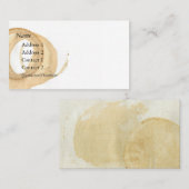 コーヒーカップの汚れの標準 名刺 (正面/裏面)