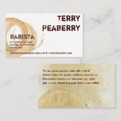 コーヒーカップの汚れの近道 名刺 (正面/裏面)