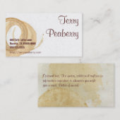 コーヒーカップの汚れマレー 名刺 (正面/裏面)