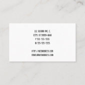 コーヒーカップの線画のパンチカード ロイヤリティカード (裏面)