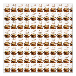 コーヒーカップの背景 フォトプリント