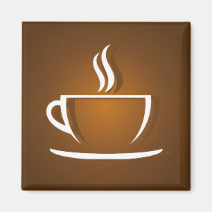コーヒーカップの茶色の磁石 マグネット