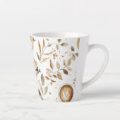 コーヒーカップの葉 カフェラテマグ (右)