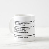 コーヒーカップの通信ができない コーヒーマグカップ (正面左)