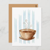 コーヒーカップはがき ポストカード (正面/裏面)