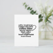 コーヒーカップはがき ポストカード (スタンド正面)