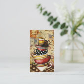 コーヒーカップは名刺を占います 名刺 (スタンド正面)