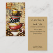 コーヒーカップは名刺を占います 名刺 (正面/裏面)