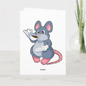 コーヒーカップを持つネズミ カード (裏面)