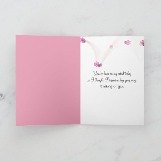 コーヒーカップを持つバニー カード (内部)