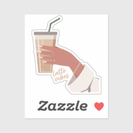 コーヒーカップを持つ手 シール