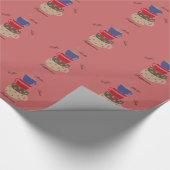 コーヒーカップを積み重ねる ラッピングペーパー (角)