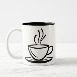 コーヒーカップイラストレーション。井伊 ツートーンマグカップ