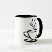 コーヒーカップイラストレーション。井伊 マグカップ (正面右)