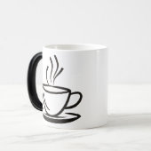 コーヒーカップイラストレーション。井伊 モーフィングマグカップ (正面左)