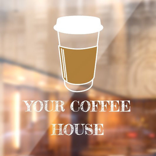 コーヒーカップイラスト・エッチ コーヒービジネス ウィンドウサイン (シート2)