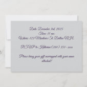 コーヒーカップウェディングシャワー招待状 招待状 (裏面)