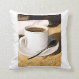 コーヒーカップオリジナルアートデザイン枕 クッション
