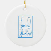 コーヒーカップオーナメント セラミックオーナメント (裏面)