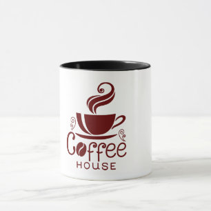 コーヒーカップカフェウォールデカール、コーヒーバラエティ マグカップ